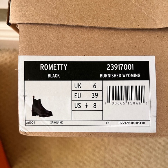 Dr. Martens Rometty Black booties. Like New. - Picture 4 of 4